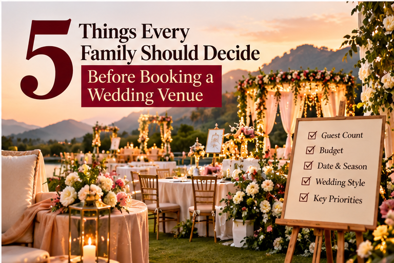 5 Things Every Family Should Decide Before Booking a Wedding Venue
